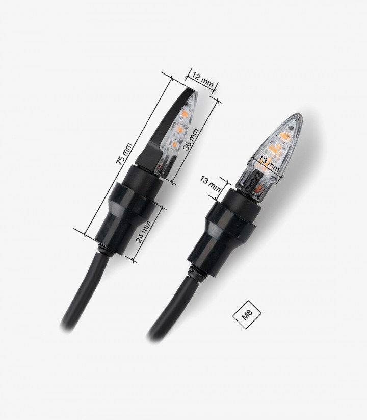 Puig Dart 21785N Black LED turn signals