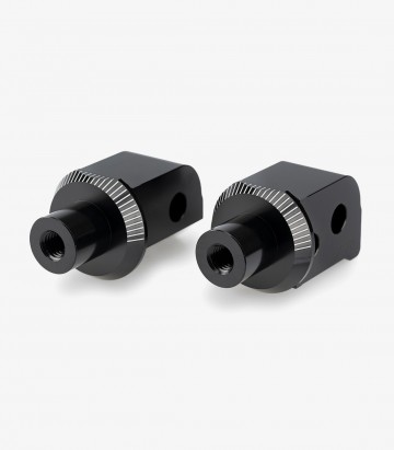 Puig pilot and passenger side footrest adapters set 22244N for Aprilia RS 457 (24-25)