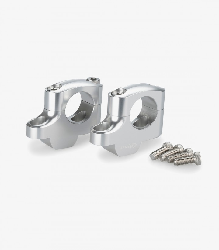 Torretas Pullback Puig 21801P BMW R1200/1250GS (13-24)  Plateadas