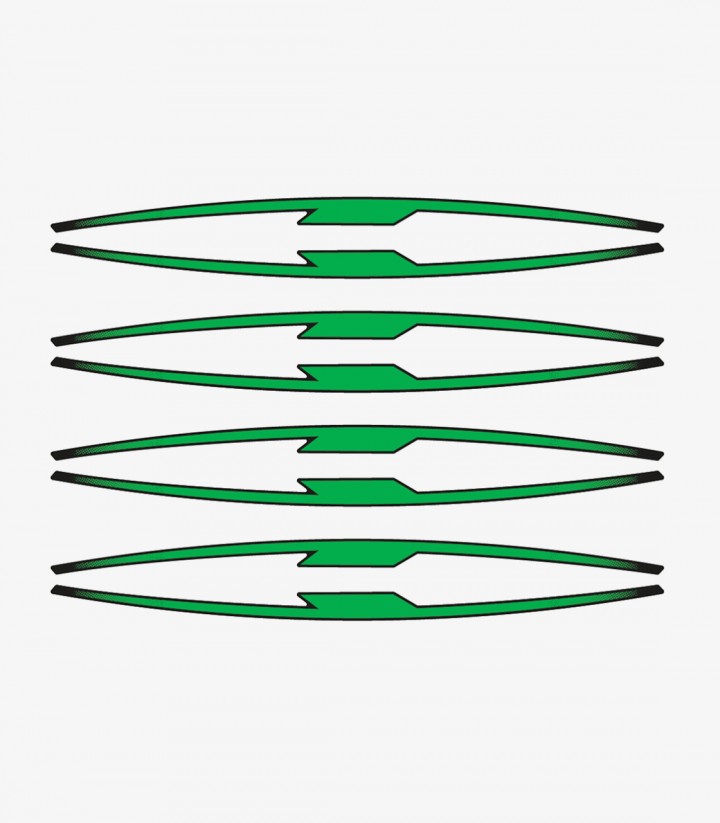 Puig Green Performance Arc Stripes for Yamaha Tracer 7 21833V
