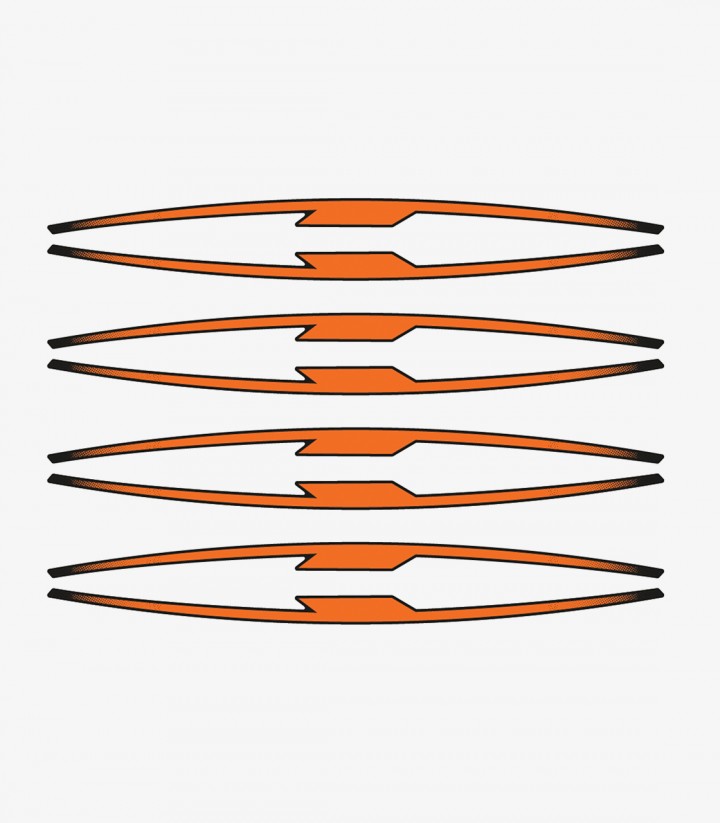 Puig Orange Performance Arc Stripes for Yamaha Tracer 7 21833T