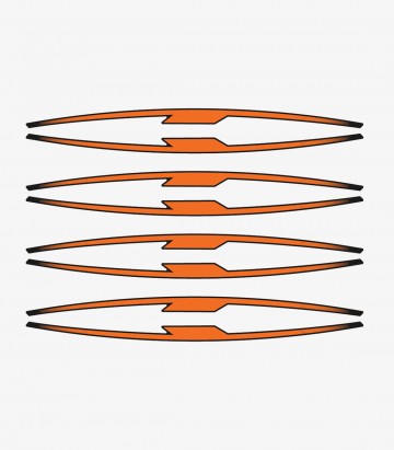 Puig Orange Performance Arc Stripes for Yamaha Tracer 7 21833T