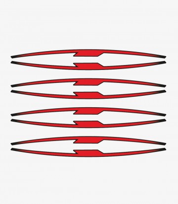 Puig Red Performance Arc Stripes for Yamaha Tracer 7 21833R