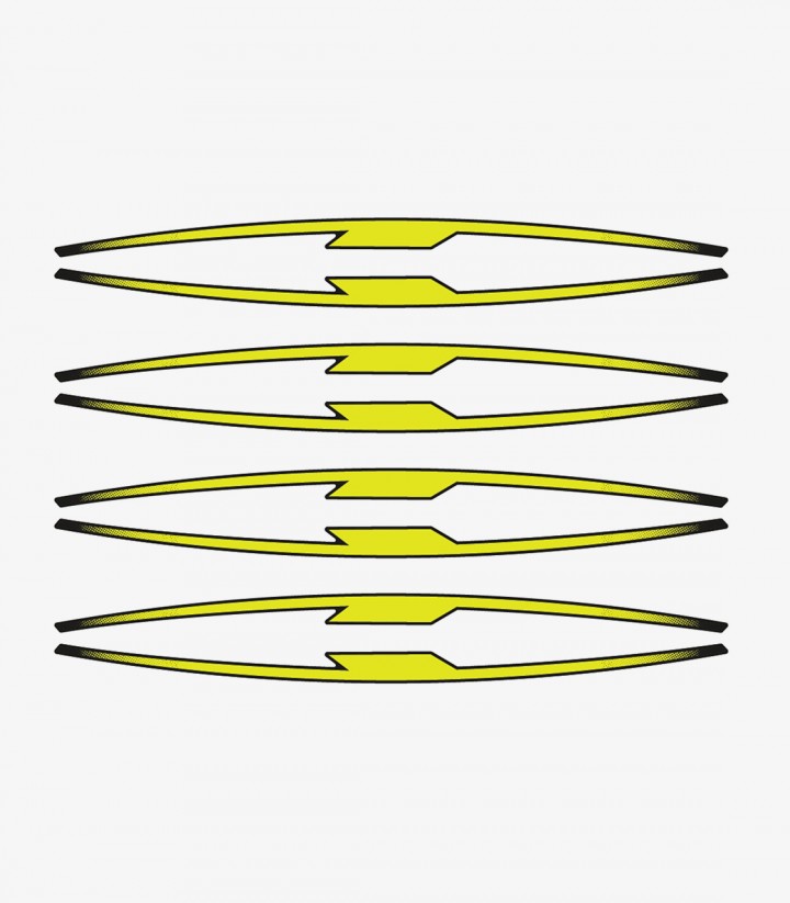 Puig Yellow Performance Arc Stripes for Yamaha Tracer 7 21833G