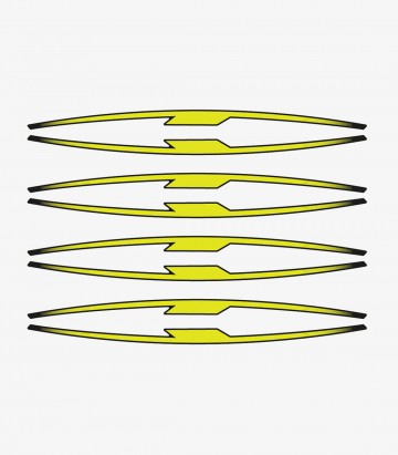 Puig Yellow Performance Arc Stripes for Yamaha Tracer 7 21833G
