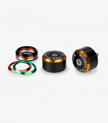 Puig Lenkerendgewichte Balance 22289N in Schwarz für Yamaha YZF-R1/R1 Race/R1M (15-26), YZF-R6 Race (21-24), YZF-R7 (22-25)