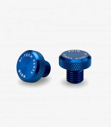 Tapón Embellecedor Rosca Retrovisor Puig Azul 21804A para varios modelos de Honda, Husqvarna, Kawasaki, KOVE, Triumph y Yamaha