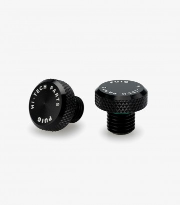Tapón Embellecedor Rosca Retrovisor Puig Negro 21804N para varios modelos de Honda, Husqvarna, Kawasaki, KOVE, Triumph y Yamaha