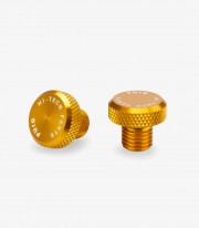 Tapón Embellecedor Rosca Retrovisor Puig Dorado 21804O para varios modelos de Honda, Husqvarna, Kawasaki, KOVE, Triumph y Yamaha