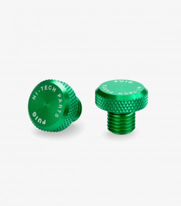 Tapón Embellecedor Rosca Retrovisor Puig Verde 21804V para varios modelos de Honda, Husqvarna, Kawasaki, KOVE, Triumph y Yamaha