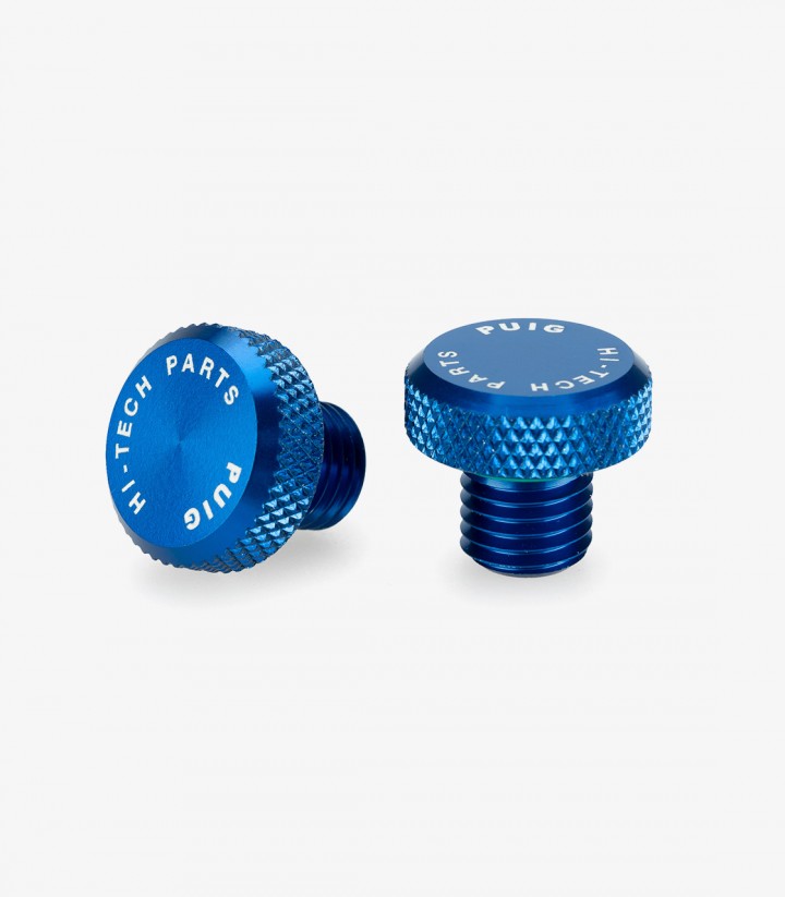 Spiegelgewinde-Abdeckkappen Puig Blau 21808A für universal