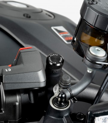 Puig Mirror Thread Cap Black 21808N for several models of Benelli, Honda, Kawasaki, KTM, Suzuki y Triumph