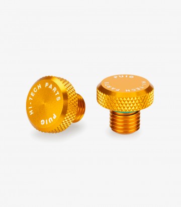 Tapón Embellecedor Rosca Retrovisor Puig Dorado 21808O para varios modelos de Benelli, Honda, Kawasaki, KTM, Suzuki y Triumph