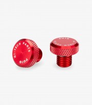 Tapón Embellecedor Rosca Retrovisor Puig Rojo 21808R para varios modelos de Benelli, Honda, Kawasaki, KTM, Suzuki y Triumph