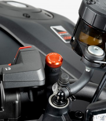 Puig Mirror Thread Cap Orange 21808T for several models of Benelli, Honda, Kawasaki, KTM, Suzuki y Triumph