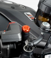 Tapón Embellecedor Rosca Retrovisor Puig Naranja 21808T para varios modelos de Benelli, Honda, Kawasaki, KTM, Suzuki y Triumph