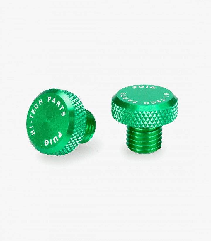 Spiegelgewinde-Abdeckkappen Puig Grün 21808V für universal
