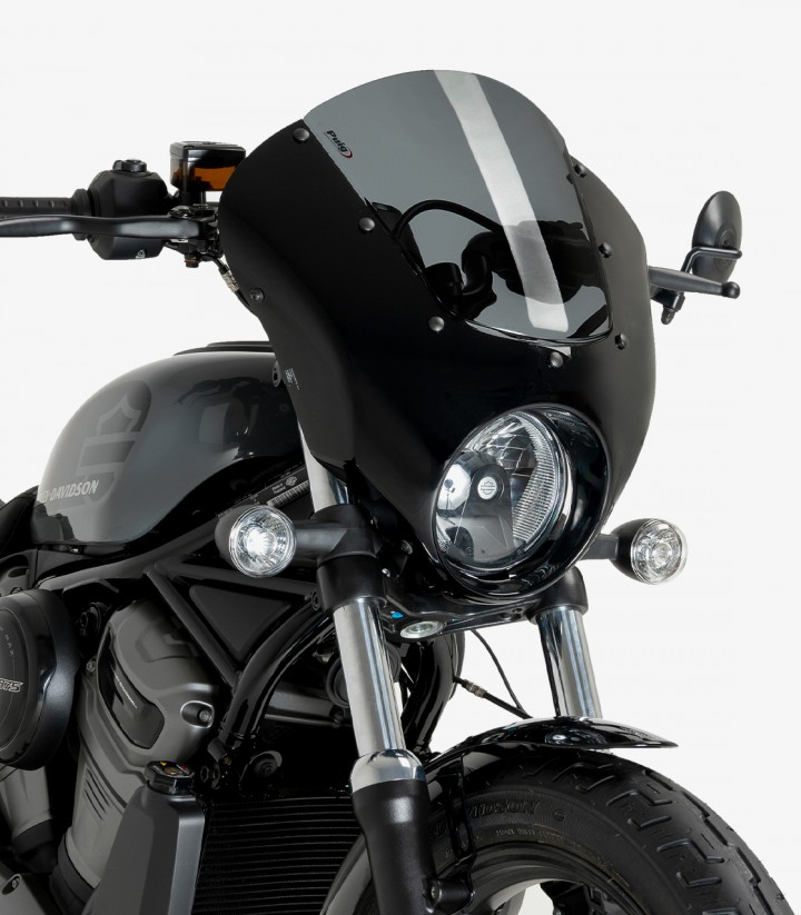 Semicarenado Puig Dark Night Harley Davidson Nightster 975 Special (23-24) Ahumado Oscuro 21957F