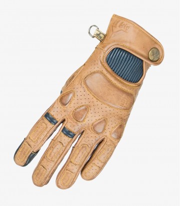 Summer unisex Pilot Gloves from By City color mustard & blue