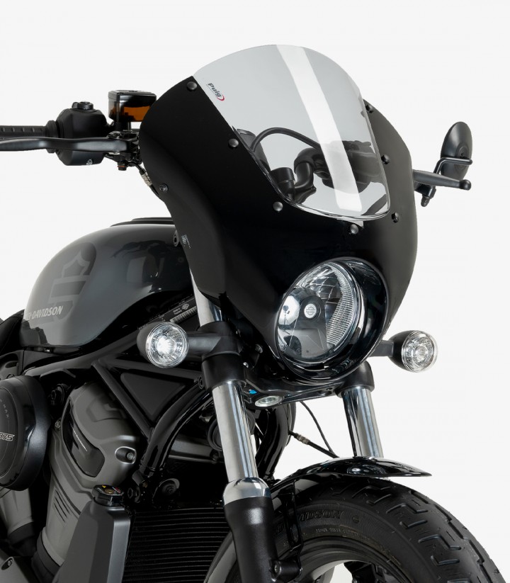 Semicarenado Puig Dark Night Harley Davidson Nightster 975 Special (23-24) Ahumado 21957H