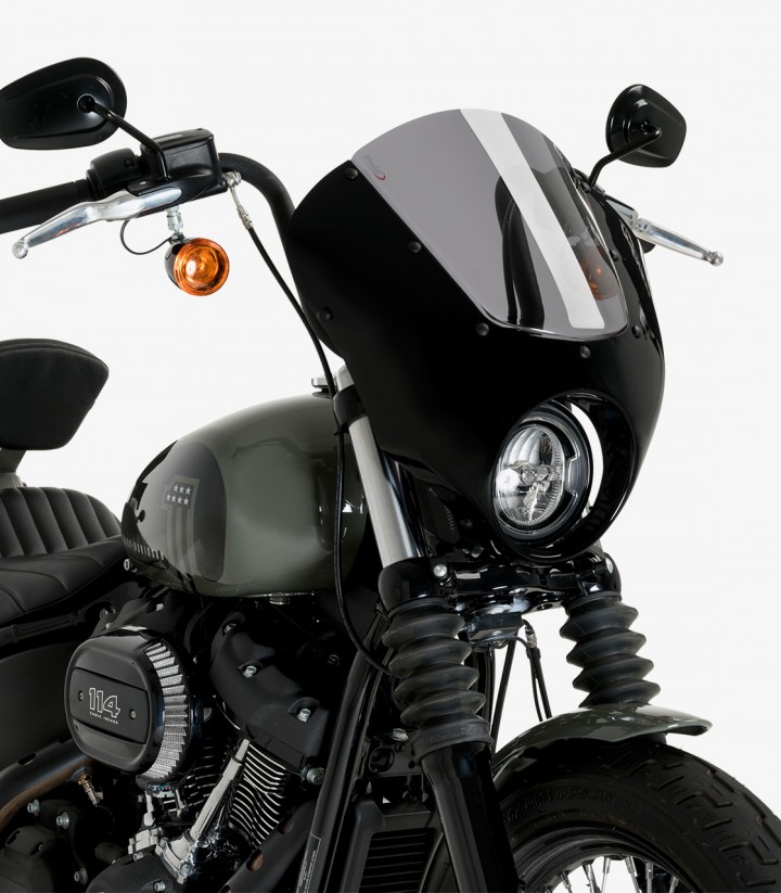 Harley Davidson Softail Street BOB FXBB (18-24) Puig Semicarenado Dark Night Smoked Semi-fairing 21213H