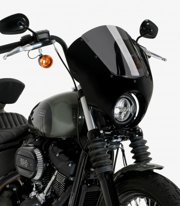 Halbverkleidung Puig Dark Night Harley-Davidson Softail Street Bob FXBB (18-26) Dunkel getönt 21213F