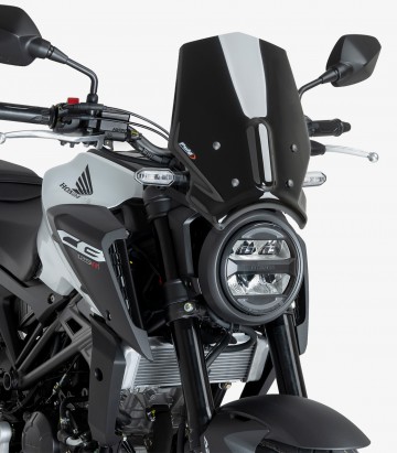 Windschild Puig New Generation Sport Honda CB125/300R Neo Sports Cafe (24-26) Schwarz 22296N