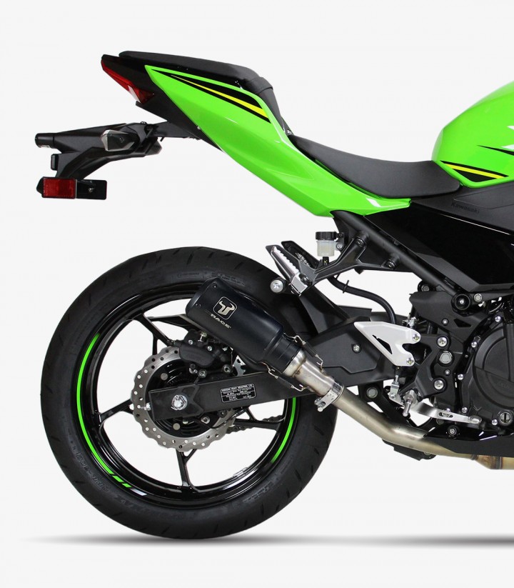 Escape AK7240SB IXRACE MK2B Negro para Kawasaki Ninja Z / 400 / 500 (18-24), Ninja / Z 7 Hybrid (24-25)