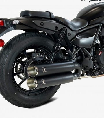 Auspuff NK7046SB IXRACE MKC Schwarz für Kawasaki Eliminator 500 / SE (24-26)