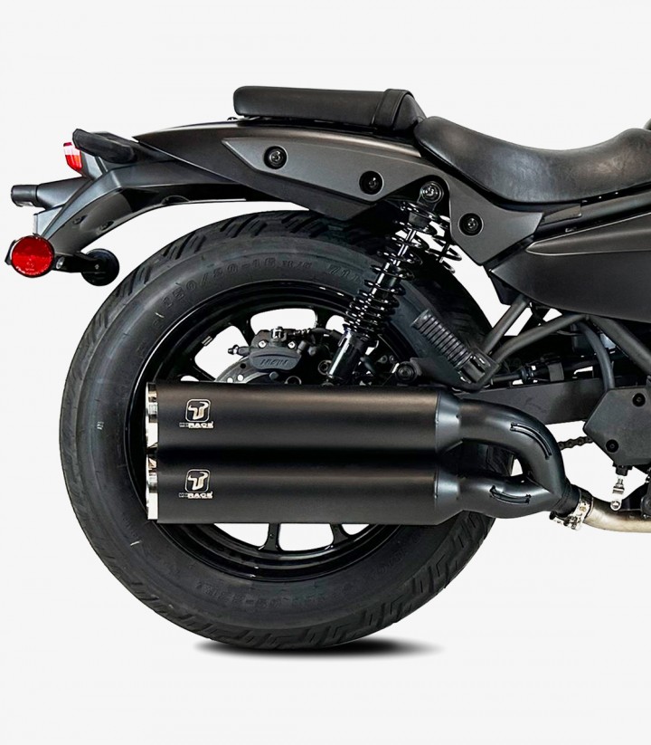 Escape NK7046SB IXRACE MKC Negro para Kawasaki Eliminator 500 (24-25)
