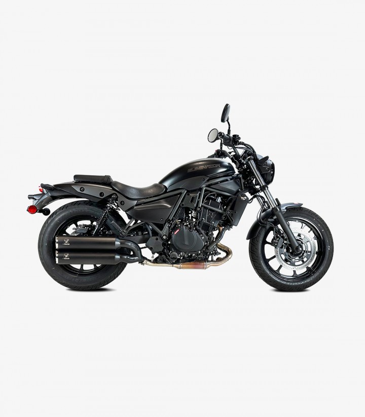 Escape NK7046SB IXRACE MKC Negro para Kawasaki Eliminator 500 (24-25)