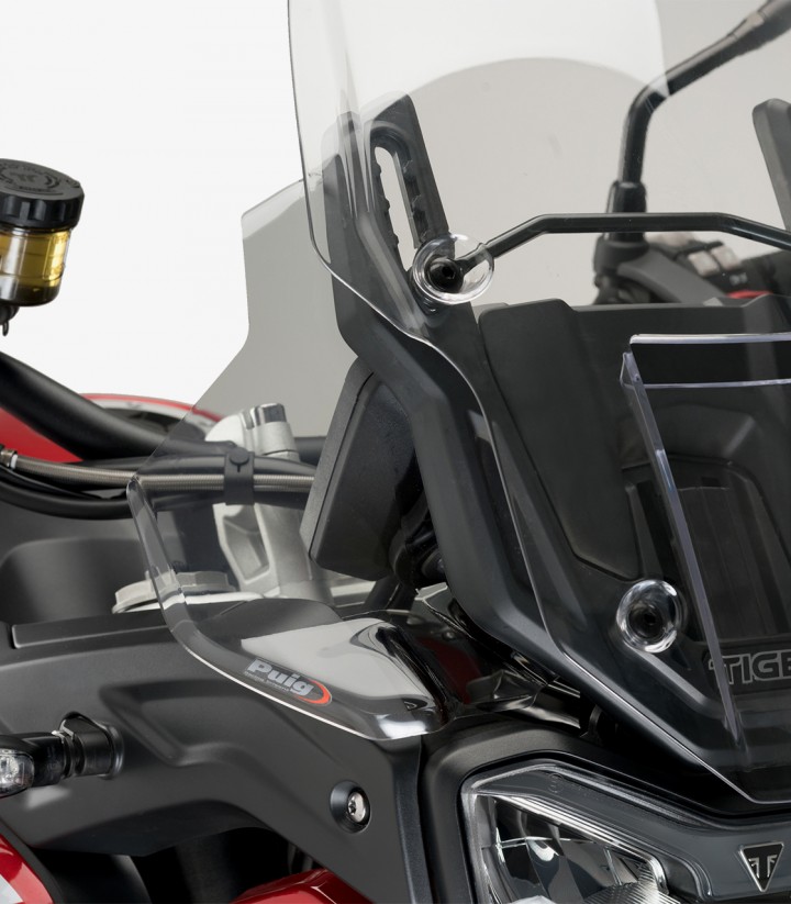 Puig Transparent Upper Deflectors 22330W for Triumph Tiger 900, 850 Sport (20-25)