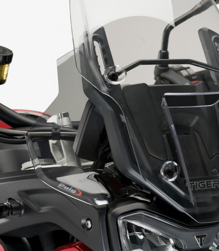 Puig Smoked Upper Deflectors 22330H for Triumph Tiger 900, 850 Sport (20-25)