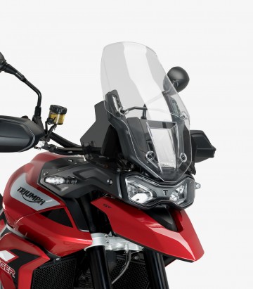 Puig Dark smoked Upper Deflectors 22330F for Triumph Tiger 900, 850 Sport (20-25)