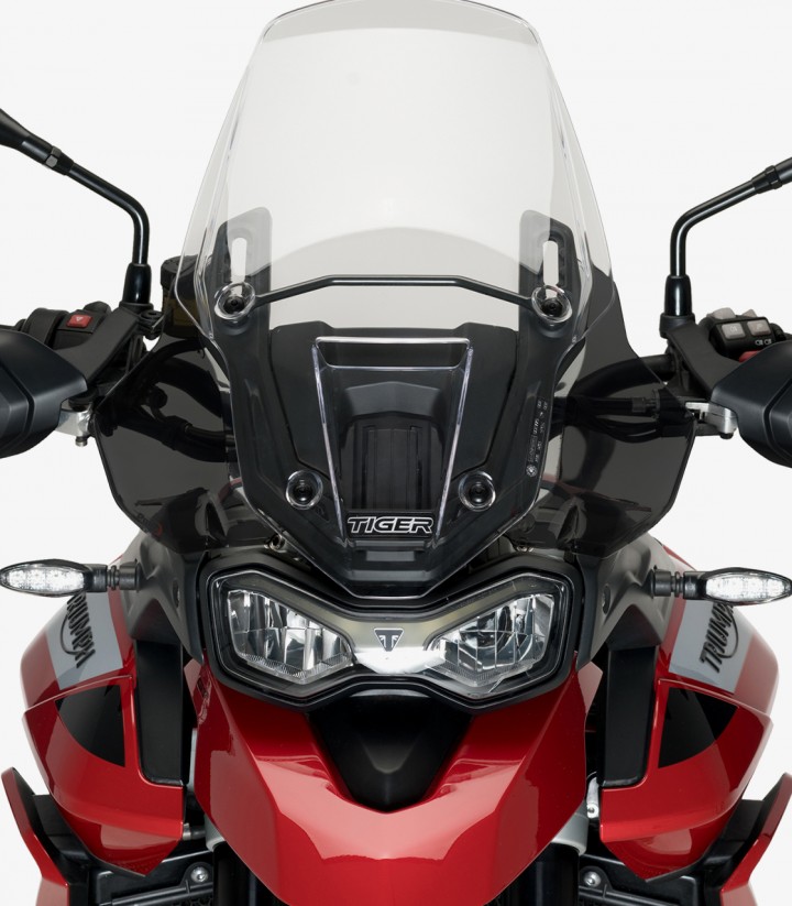 Windabweiser oben Puig 22330F Triumph Tiger 900 (20-23), 900 GT (20-26), Tiger Sport 850 (20-25) in Dunkel getönt