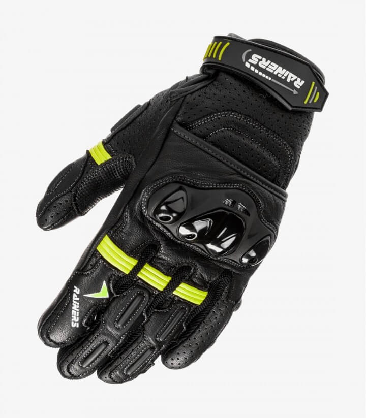 Unisex-Sommerhandschuhe Road von Rainers in Schwarz und Neon