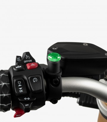 Puig Mirror Thread Cap Green 21805V for several models of BMW