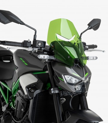 Windschild Puig New Generation Touring Kawasaki Z900 (25-26) Grün 22440V