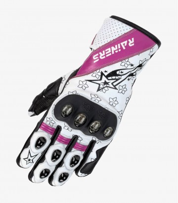Racing for women Belen Gloves from Rainers color white & pink