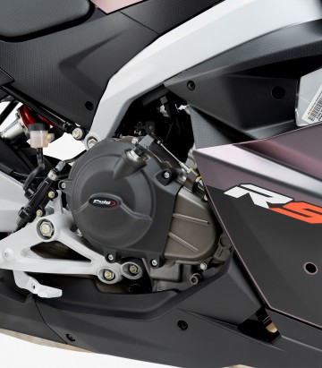 Motorschutzdeckel Track 22248N von Puig für Aprilia RS 457 (24-26), Tuono 457 (25-26)