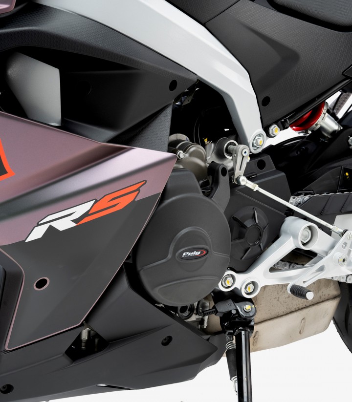 Motorschutzdeckel Track 22248N von Puig für Aprilia RS 457 (24-26), Tuono 457 (25-26)