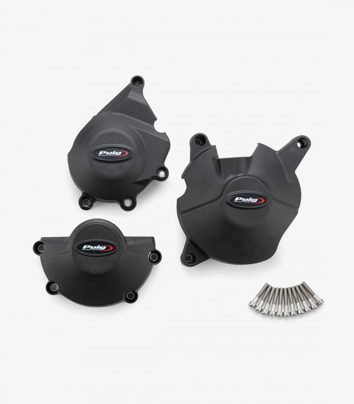 Tapas protectoras del motor Track 22005N de Puig para Honda CBR600RR (24-25)