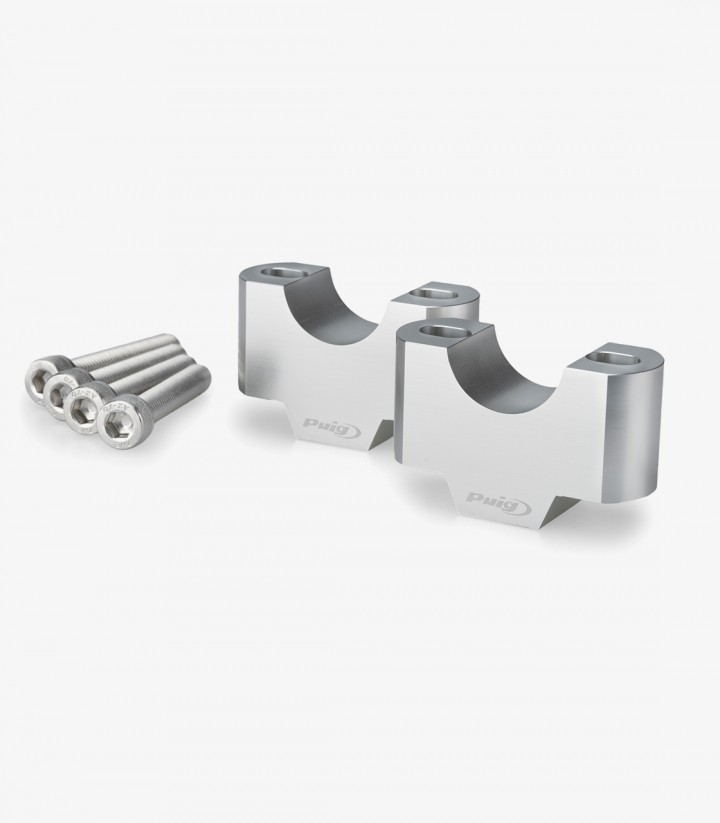 Puig Risers 22116P for Triumph Tiger 900 GT / Rally Pro (24-25) in Silver