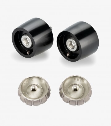 Puig Lenkerendgewichte Thruster 22096N+9420P in Silber für BMW S1000RR (25-26), Yamaha MT-09 (24-26)