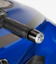 Puig Thruster 22096N+9420P Bar Ends in Silver for Yamaha MT-09 (24-25)