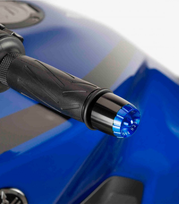 Puig Thruster 22096N+9420A Bar Ends in Blue for Yamaha MT-09 (24-25)