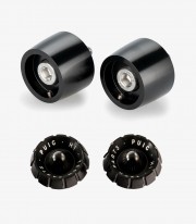 Puig Thruster 22096N+9420N Bar Ends in Black for Yamaha MT-09 (24-25)