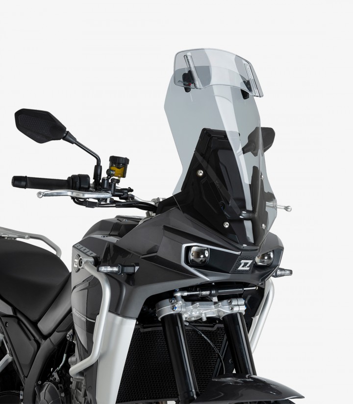 KOVE 800X Pro (24) Puig Touring with visor Smoked Windshield 22371H