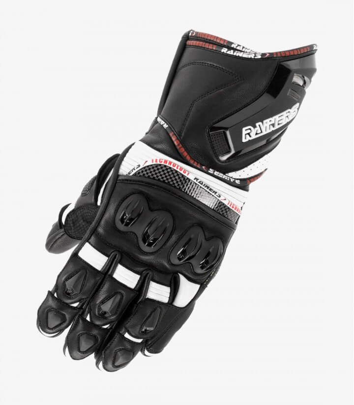 Racing unisex SPV6 Gloves from Rainers color black SPV6-N