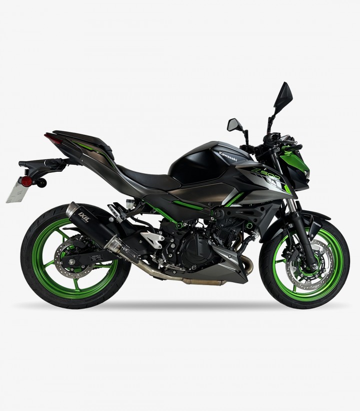 Ixil GK7240BR RC3B Black Exhaust for Kawasaki Ninja 500, Ninja Z / 7 Hybrid, Z 500 (24-25)